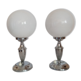 Pair of bedside lamps