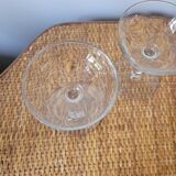Set of 2 flat champagne glasses