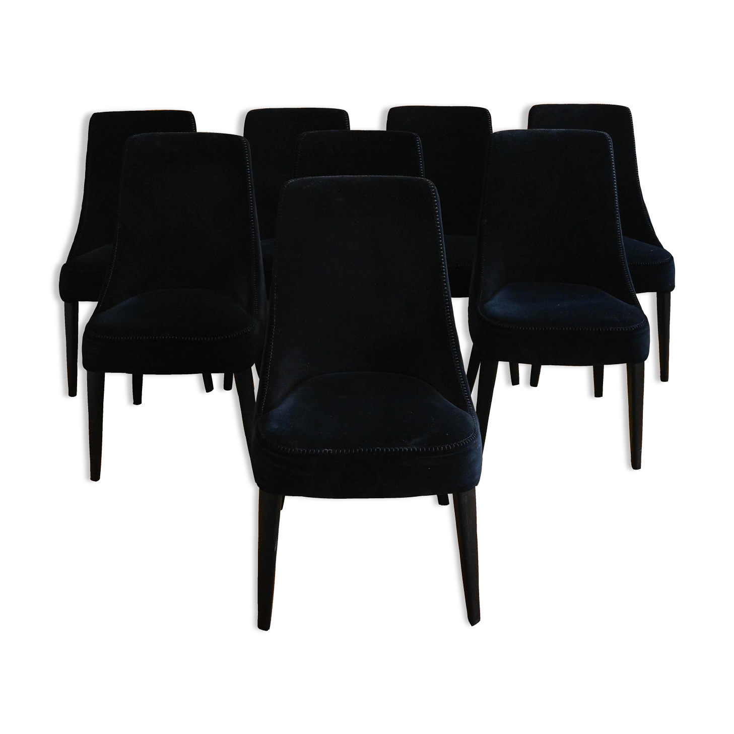 Set of 8 Febo dining chairs designed by Antonio Citterio in 2008 for Maxalto