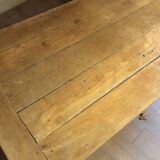 Two-drawer farmhouse table