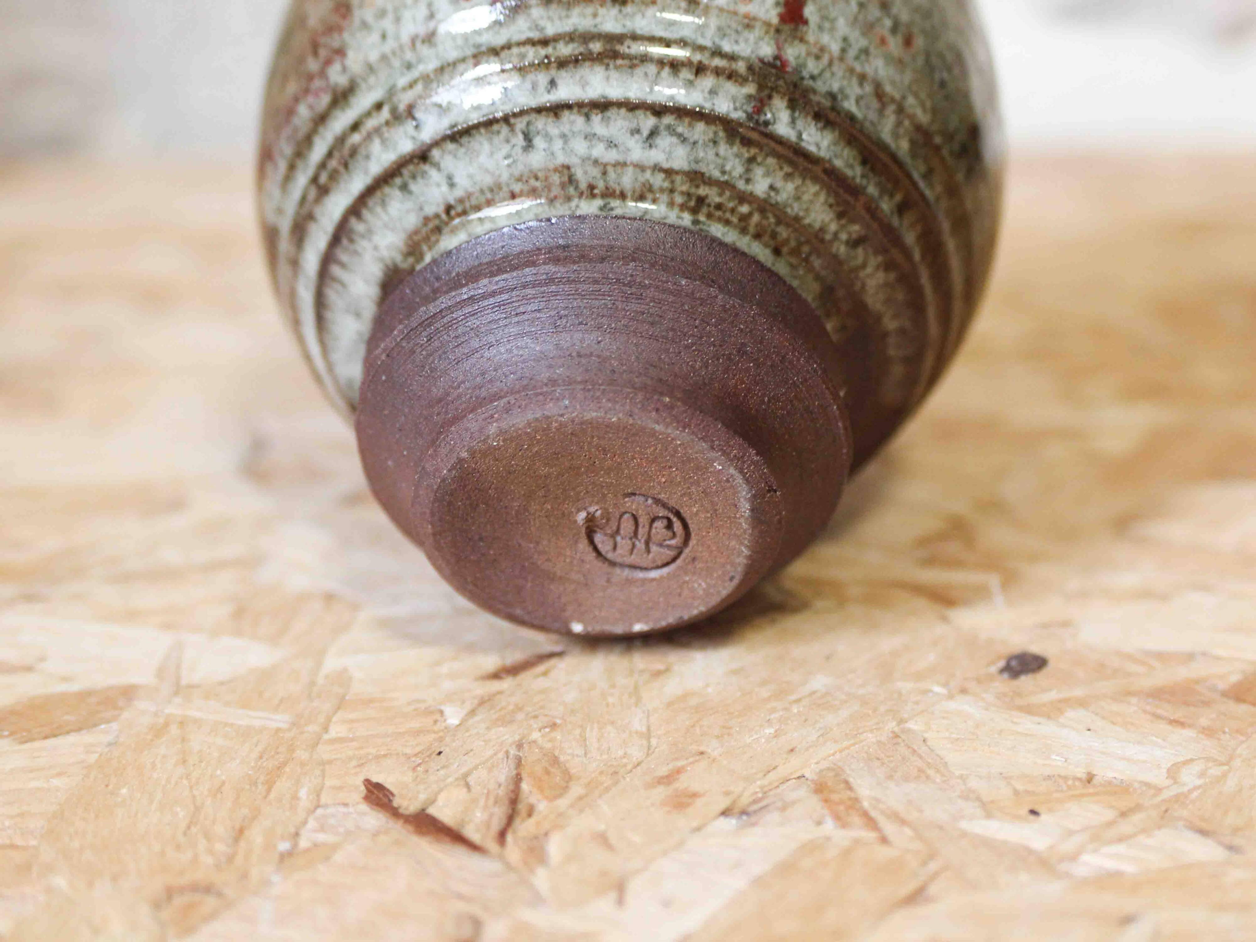 Small glazed stoneware vase Alain Bresson
