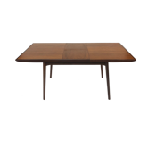 Table par Louis van Teeffelen Webe en teck 1950 Pays-Bas