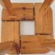 Vintage 1950s stool in pine by Olof Ottelin