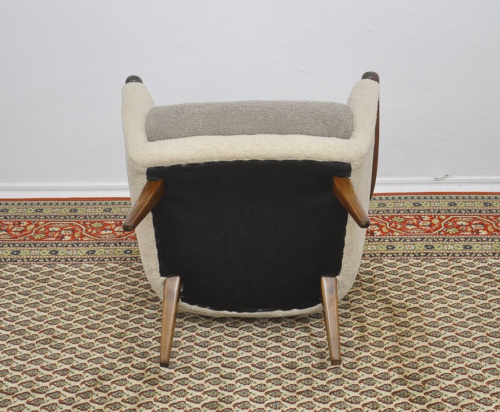 Mid-century boucle Cocktail Armchair, 1960s