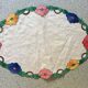 Vintage oval placemat 35x49