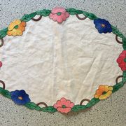 Vintage oval placemat 35x49