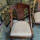 Suite de 4 chaises gondoles en acajou Empire