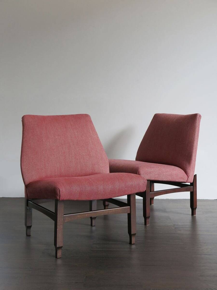 Set of two Italian Side Chairs, 1950s
