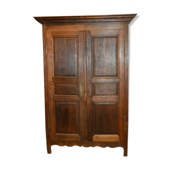 2-door oak cabinet
