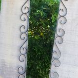 Mirror mirror of the 60s metal black and gold