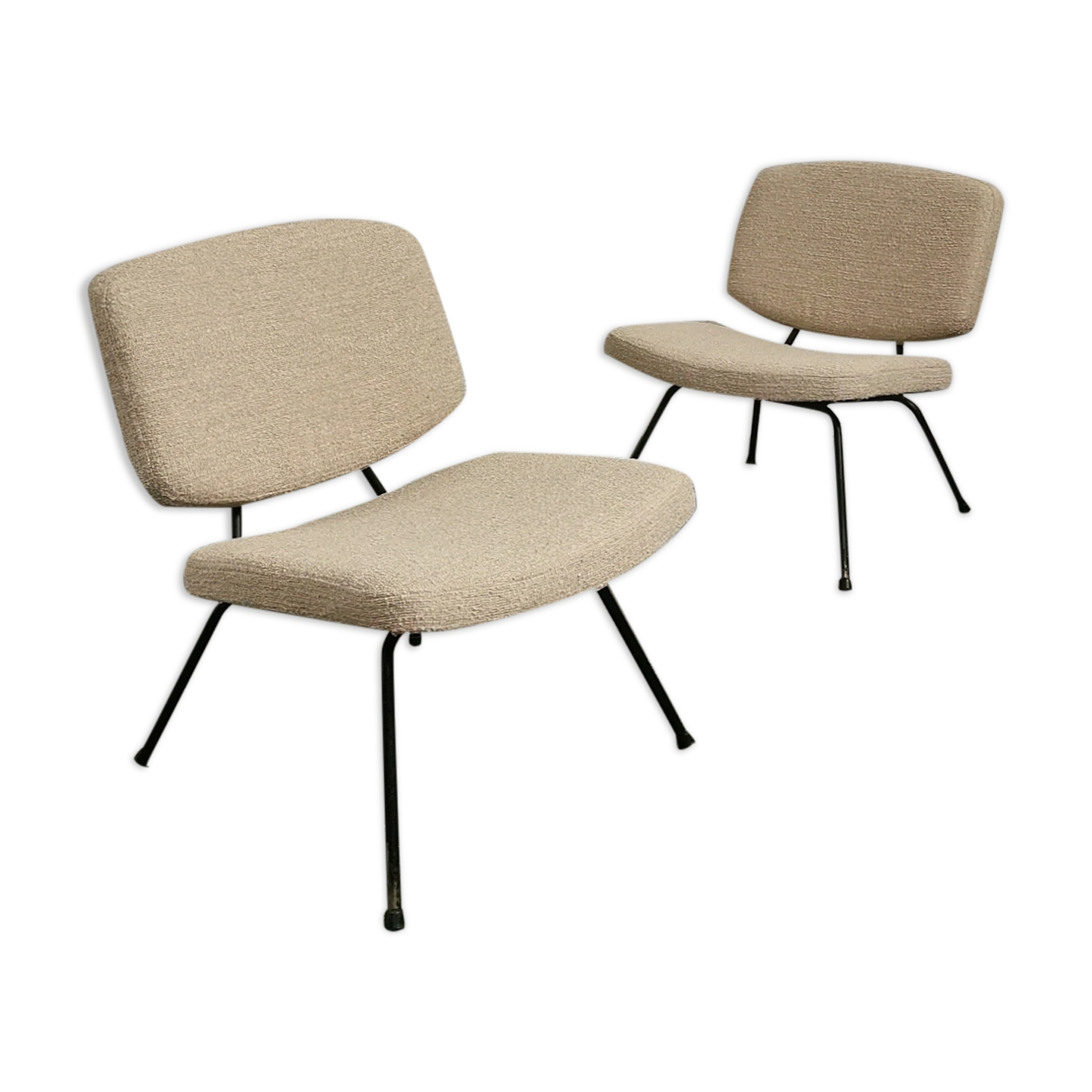 Pair of CM190 drivers by Pierre Paulin for Thonet, 1950