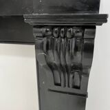 Napoleon III fireplace with a black marble corbel, 19th century.