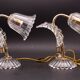 Set of 2 Art Decò Murano Glass Barovier e Toso style Table Lamp, 1940