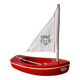 Tirot 200 wooden pond sailboat, navigable vintage toy.