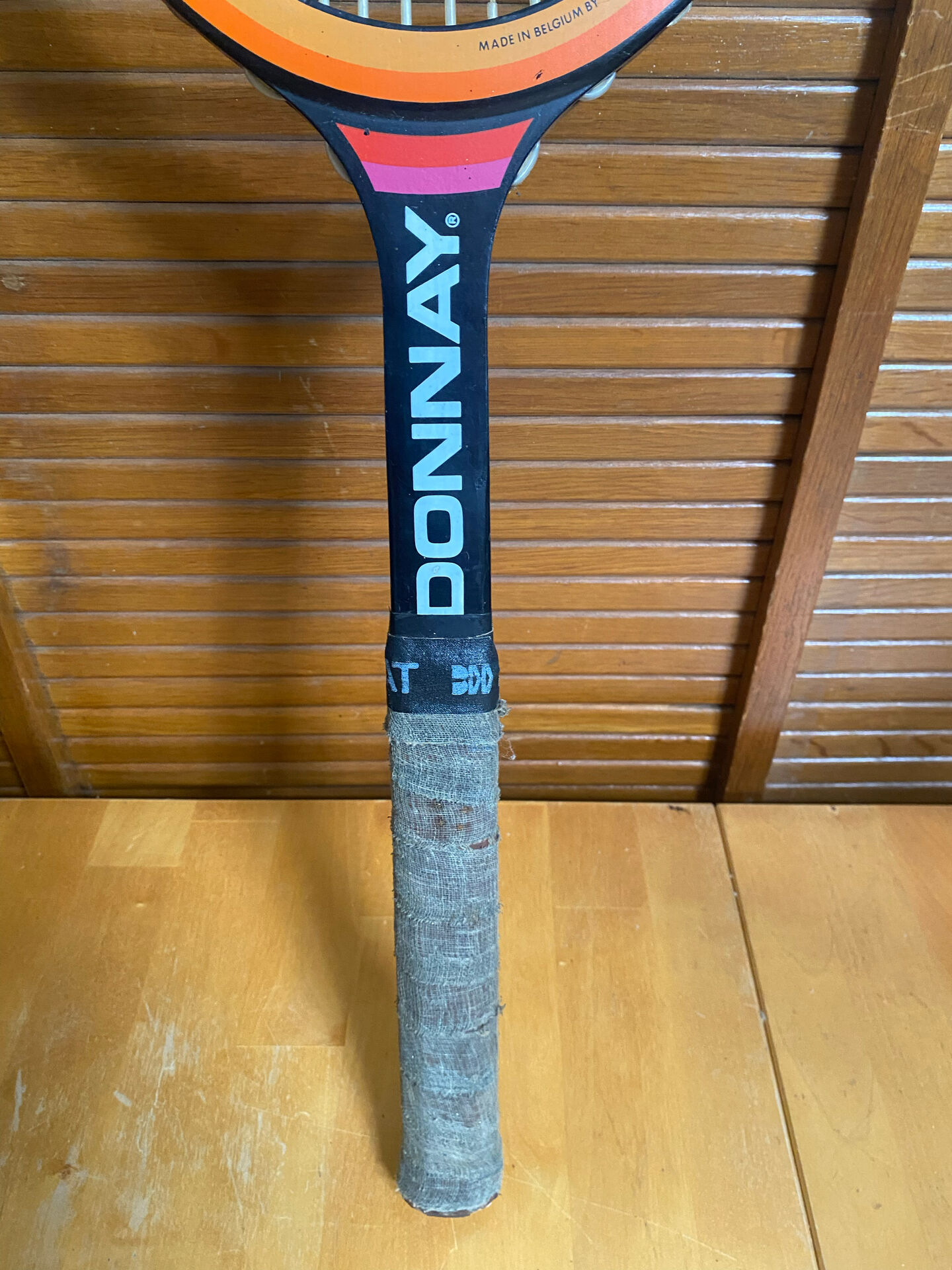 Vintage donnay bjorn borg tennis racket wood + case