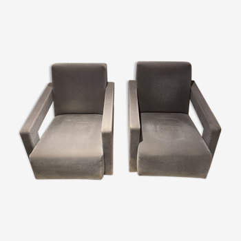 Paire de fauteuils Cassina Utrecht 637