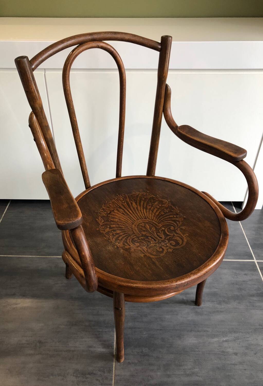 Vintage bentwood armchair, 1900s