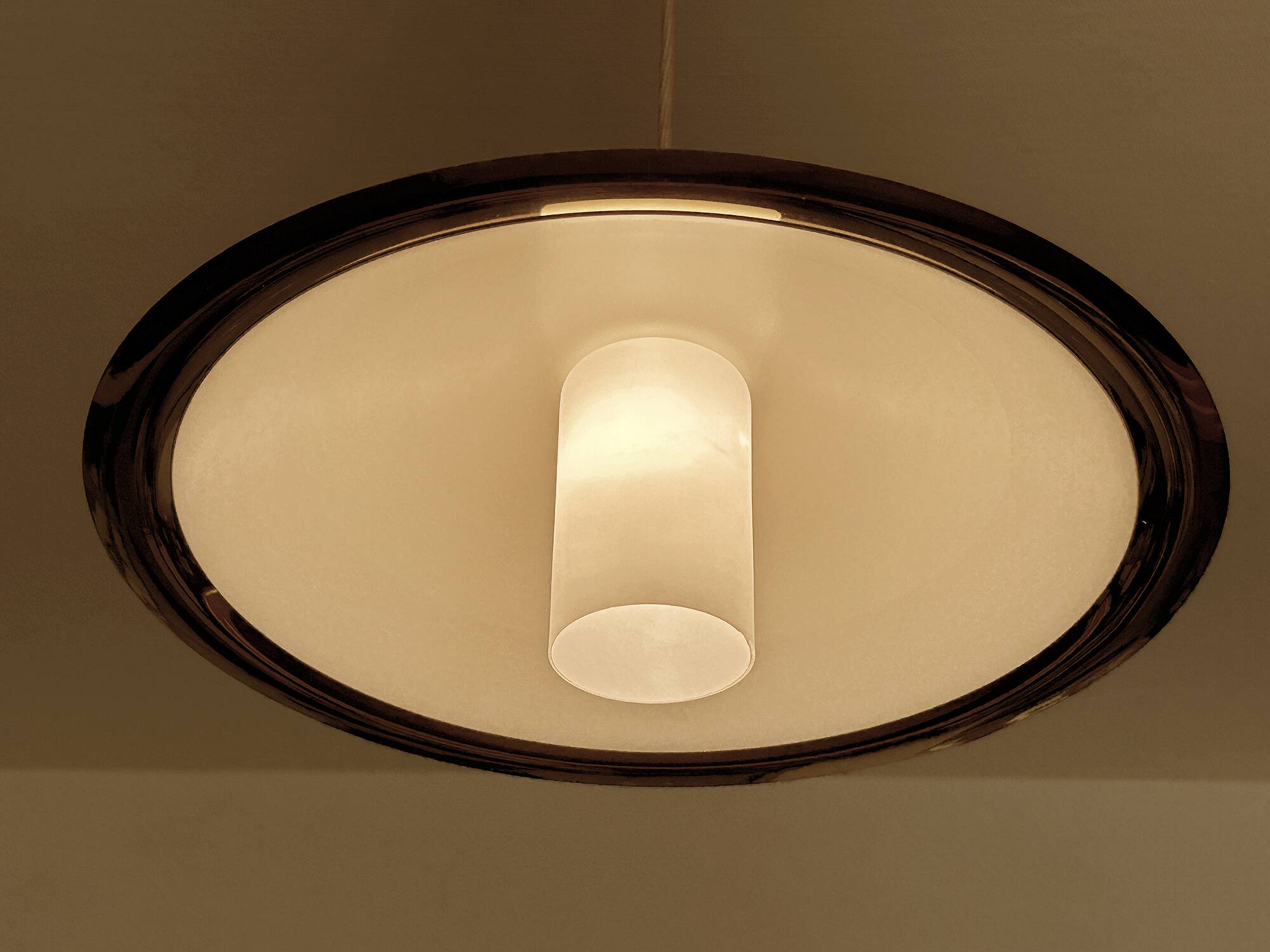 Vintage Danish Brass Pendant Light