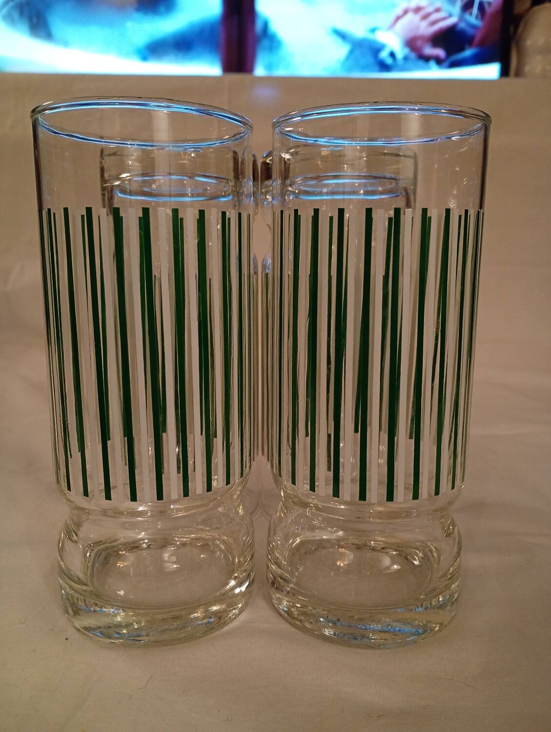 Large glasses for orangeade