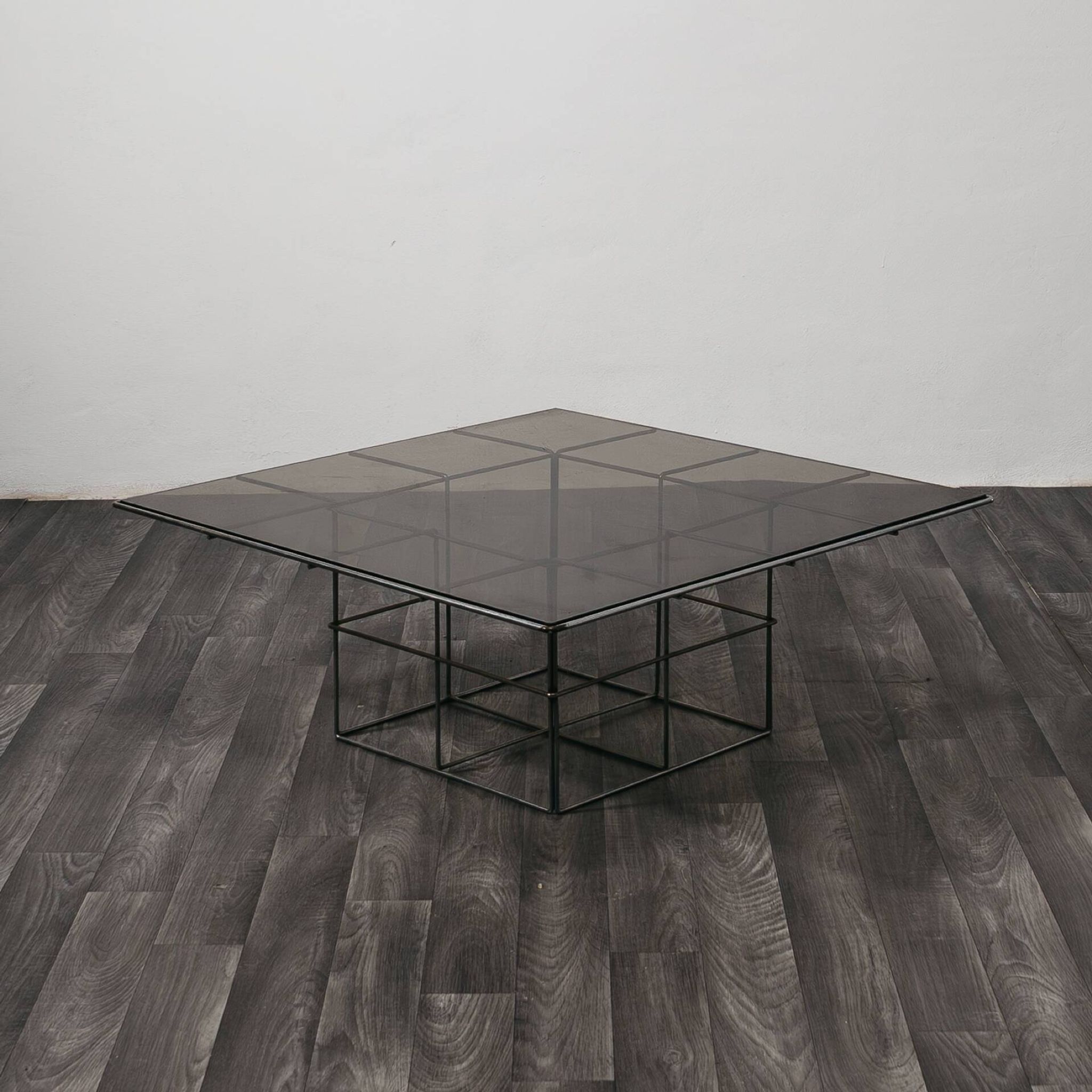 Table basse en acier, années 1970