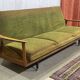 1970s English beech sofa bed