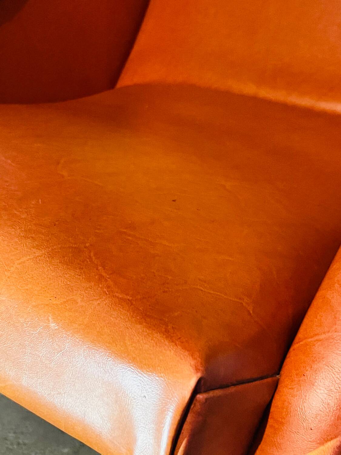 Caramel armchair from the 70s