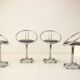 Pair of midcentury bar stools, italy 1970s