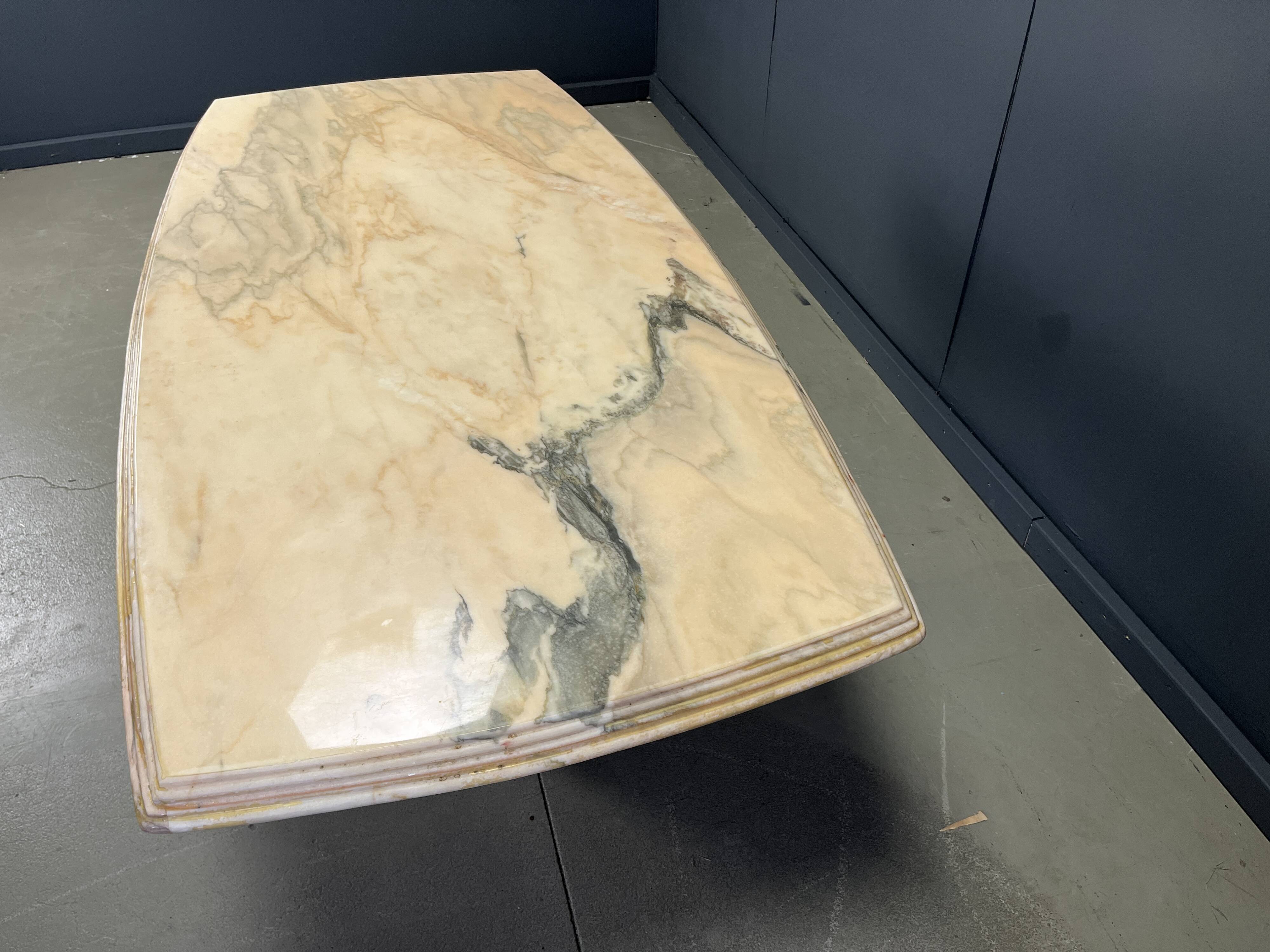 Vintage marble dining table, 1970s