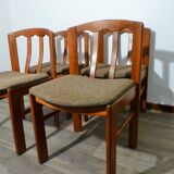 4 vintage wooden chairs