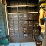 Iron workshop furniture with drawers