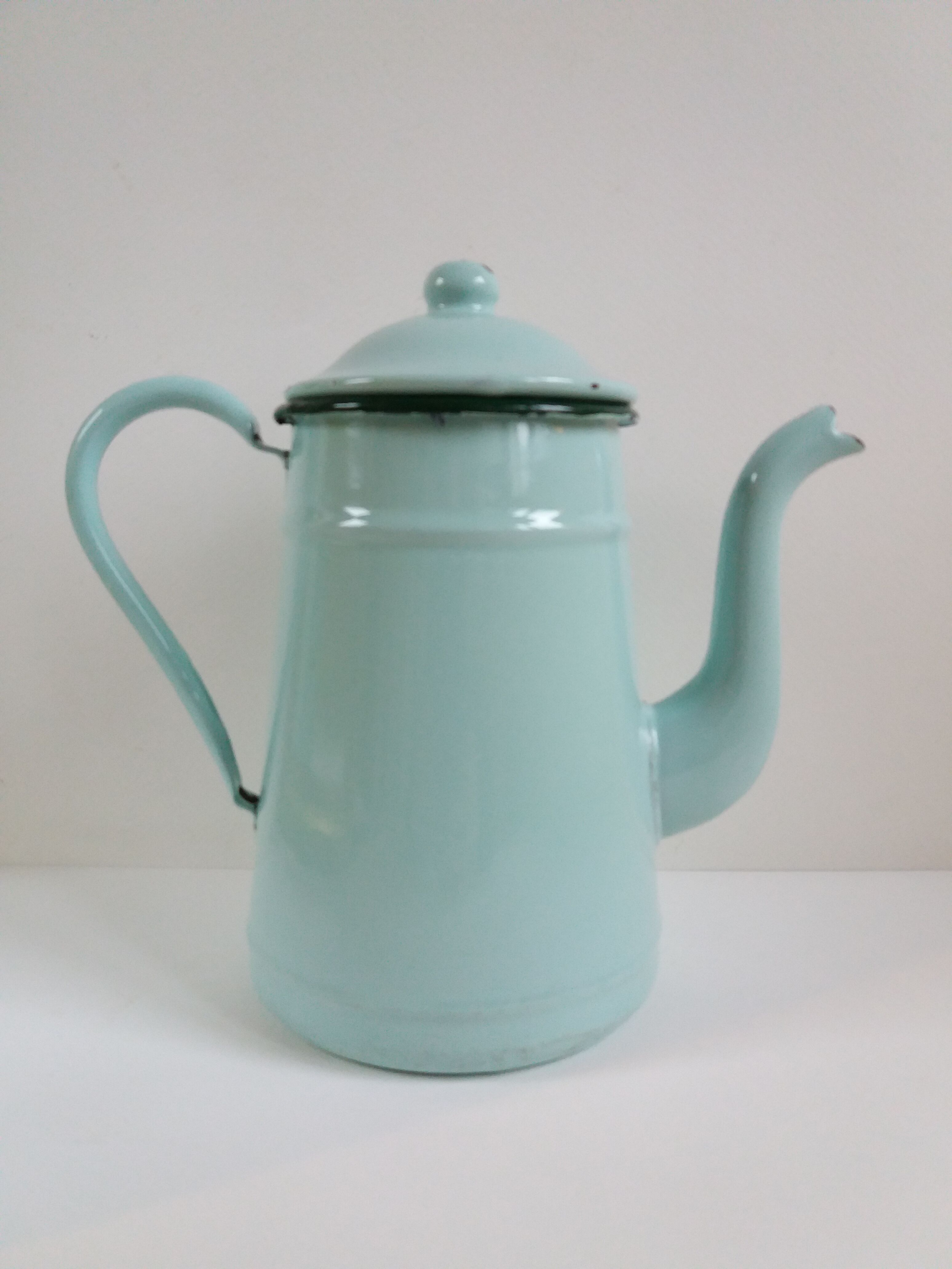 Water green enamelled coffee maker