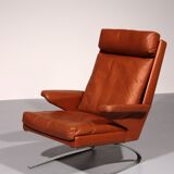Congnac Leather COR SWING Lounch Chair whit Otterman By Adolf & Schöpfer 19