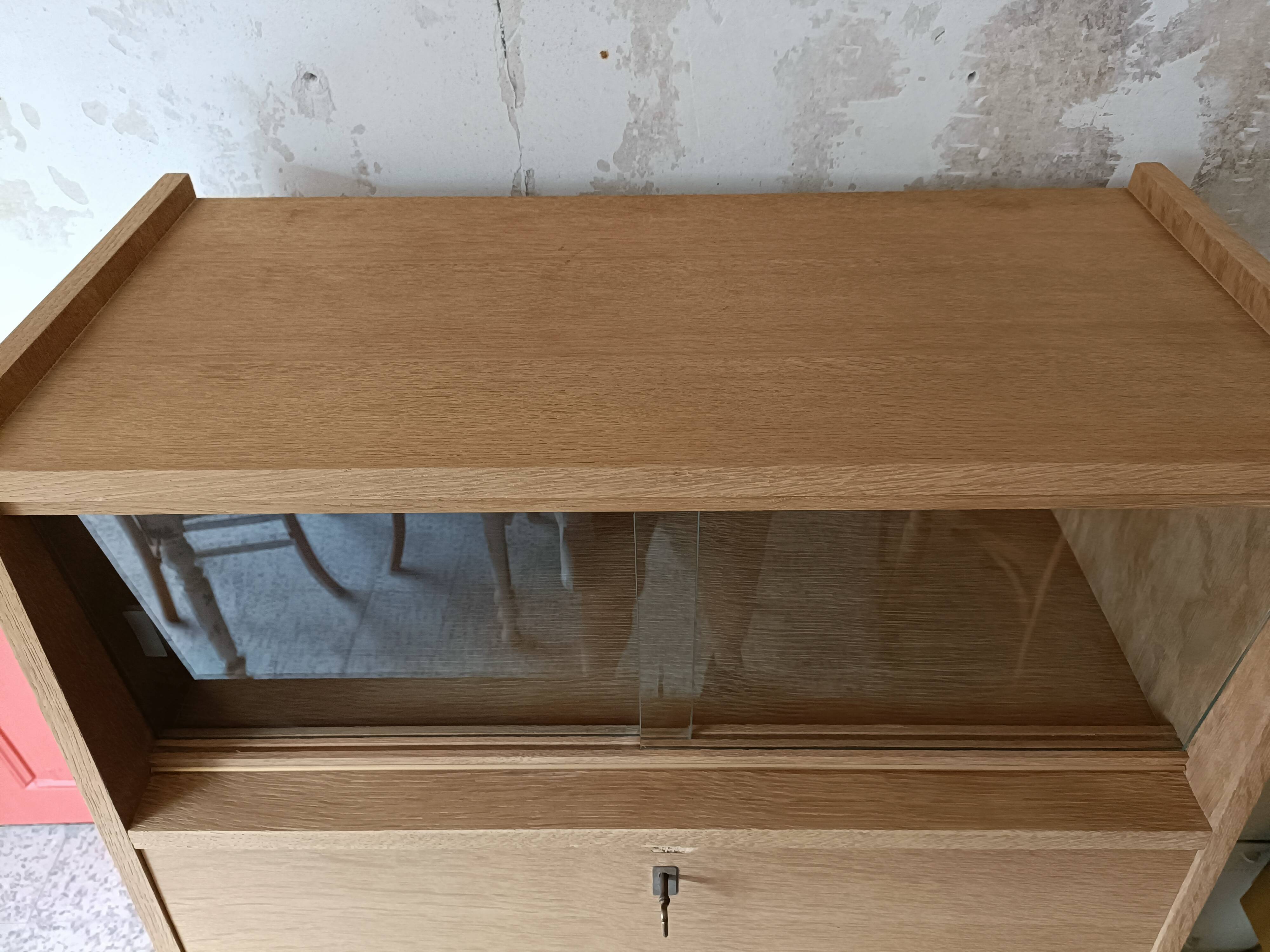 Vintage secretary with compass feet renovated