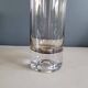 Vase rouleau en verre fumé