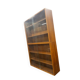 Vitrine/armoire de rangement vintage en bois et verre