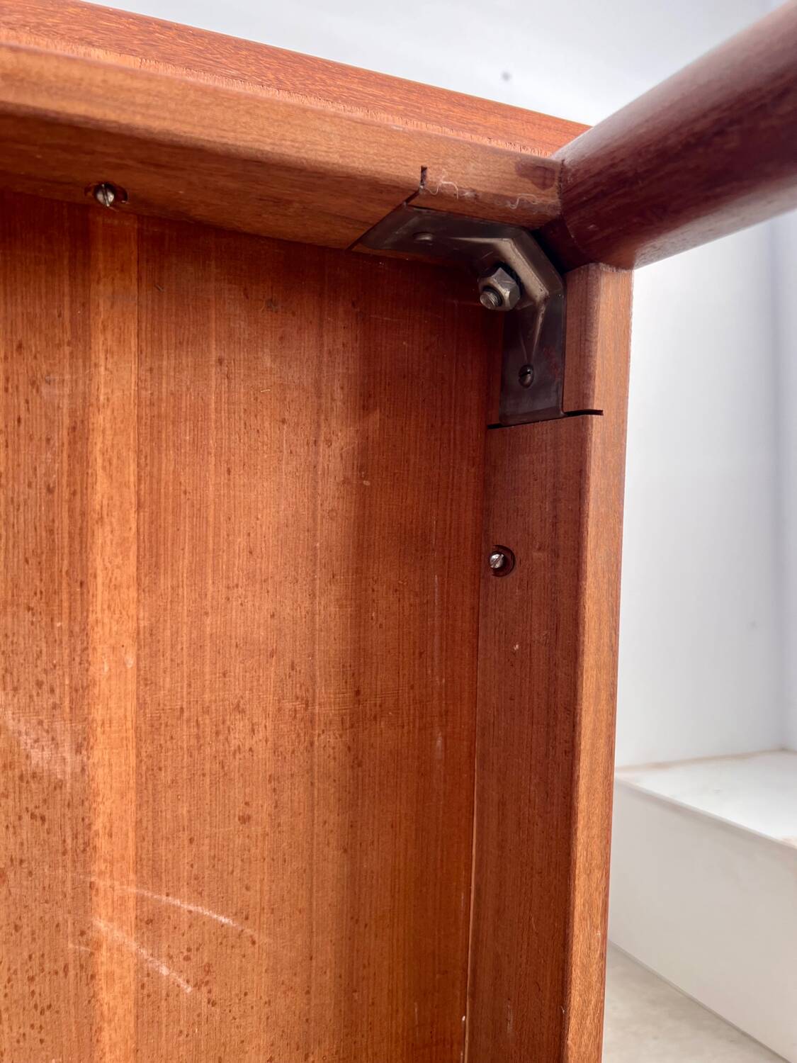 Old Scandinavian design rectangular teak table from the 60s vintage