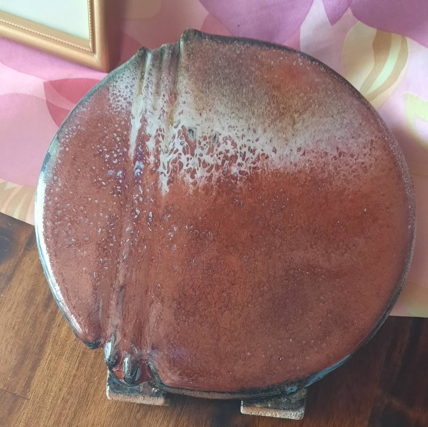 enamelled stoneware vase by Serge Cousseran