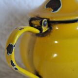 Ancient enamelled teapot