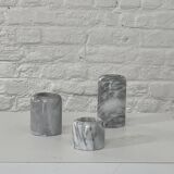 Pair of marble candlesticks
