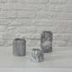 Pair of marble candlesticks