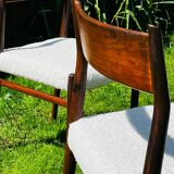 5 chaises Danoises d’Arne Vodder modèle 418 teck