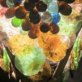 Murano chandelier in bronze and bunches of grapes