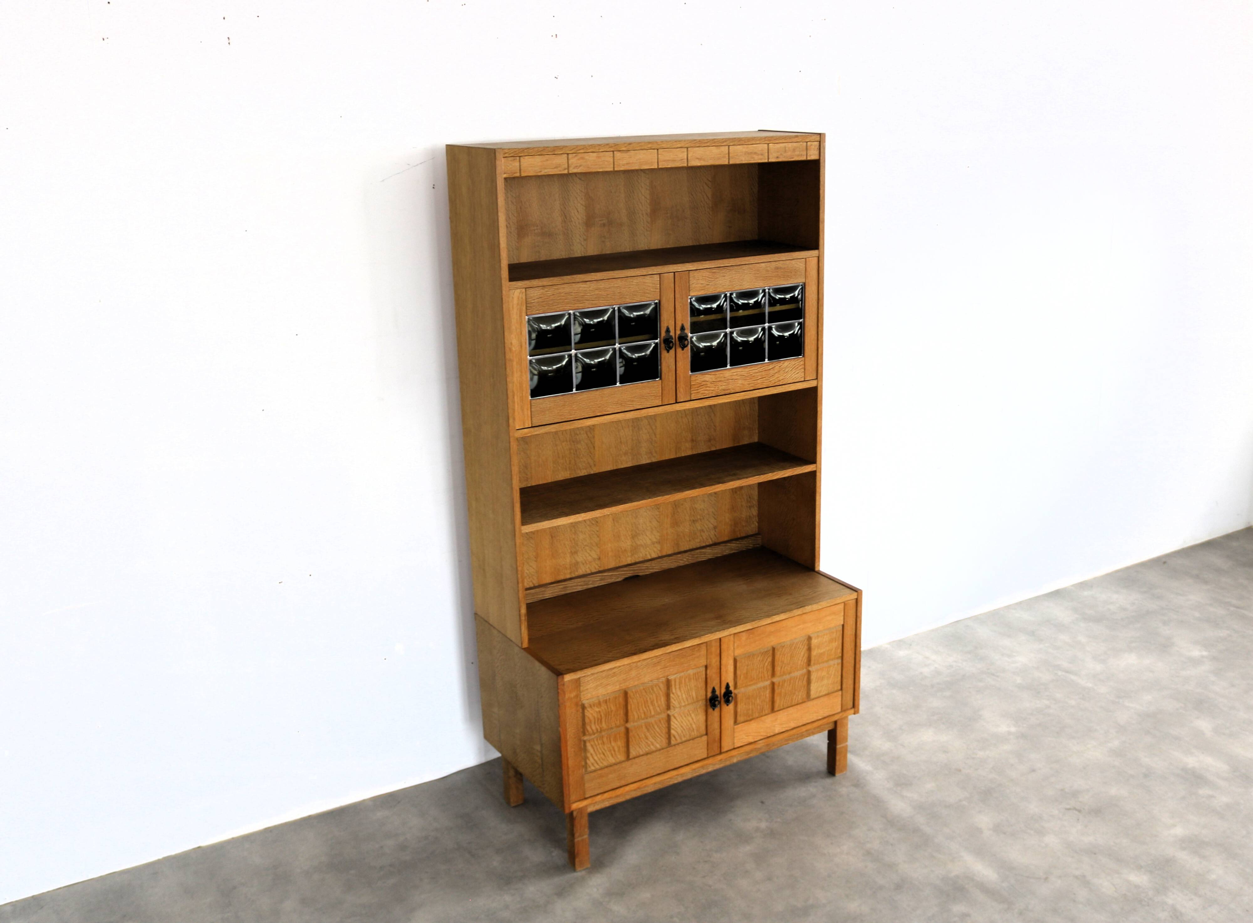 brutalist bookcase | wall cabinet | oak | 60s | Danish (2)