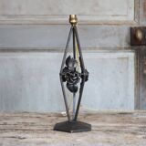 Vintage wrought iron lamp, table lamp, ironwork, lamp