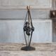 Vintage wrought iron lamp, table lamp, ironwork, lamp