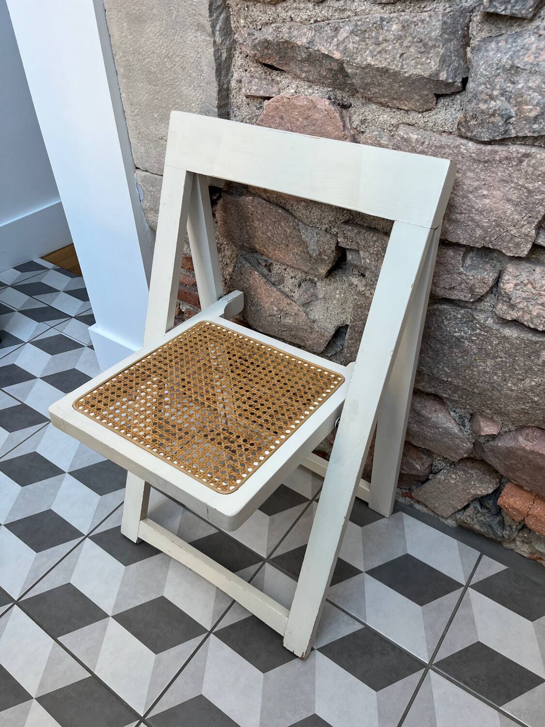 "Trieste" folding cane chair Jacober