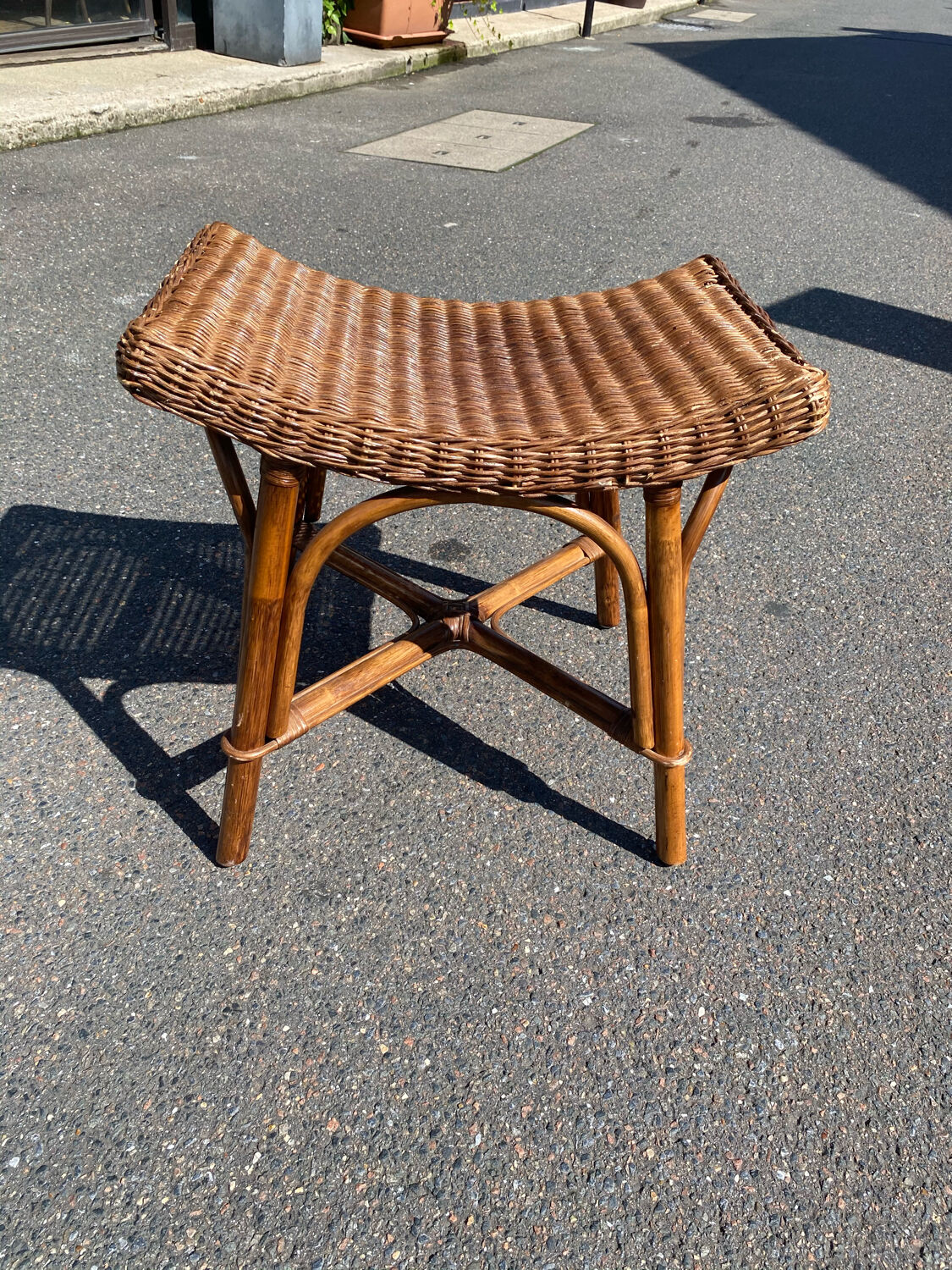 Rattan stool