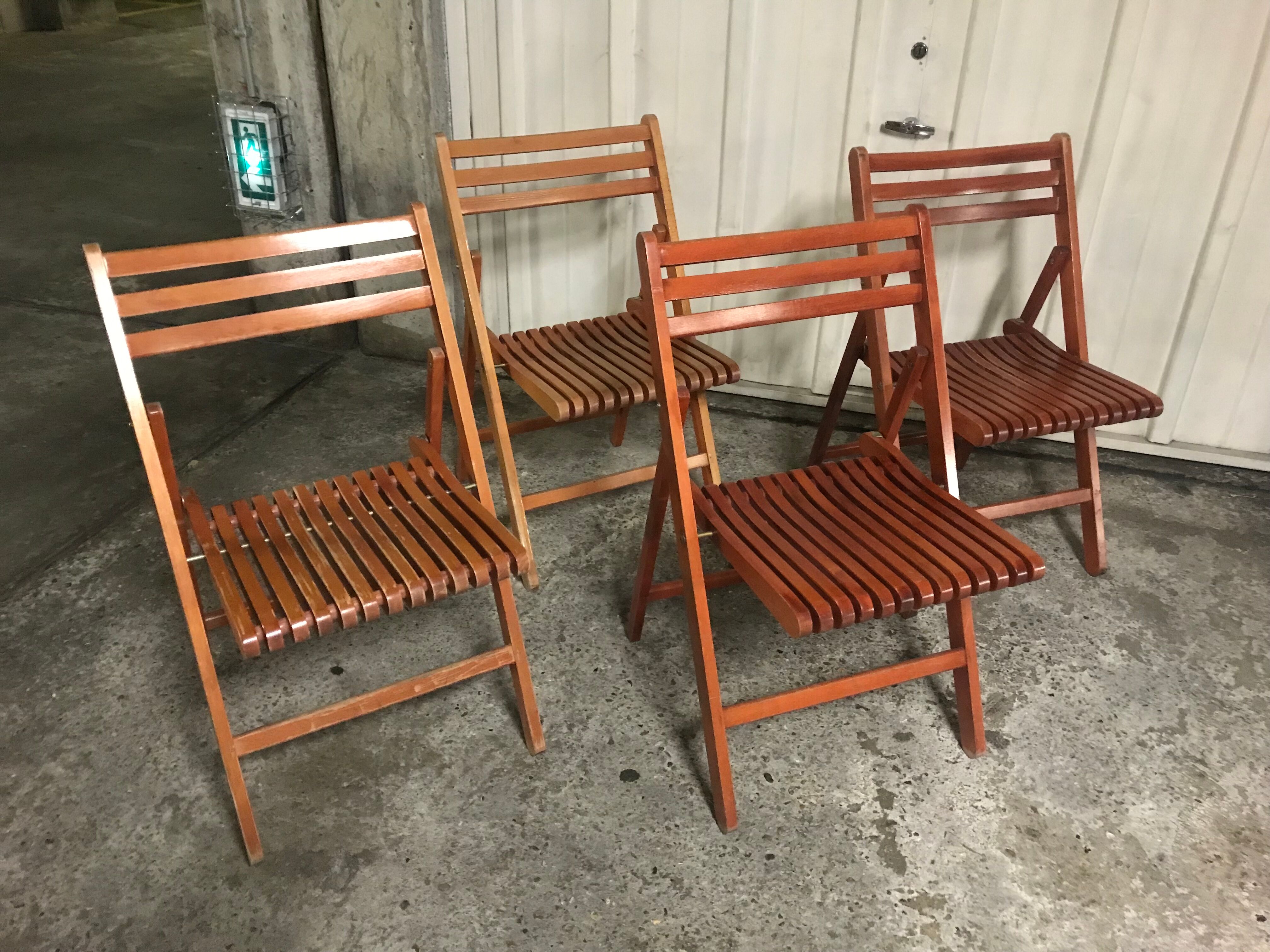Vintage folding chairs