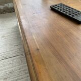 Solid walnut farmhouse castle table 1900 XXL