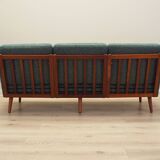 Canapé vert, design danois, années 1970, production : Danemark
